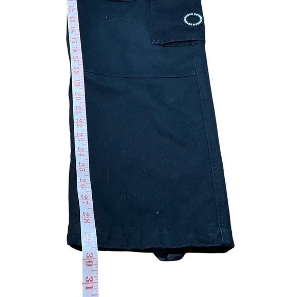 MAISON COTERIE 100% Cotton Black Cargo Denim Jeans Adjustable Hems Multi-Pocket - Picture 8 of 12